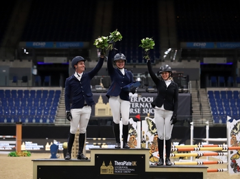 Polly and Tony in  Commanding Form at Liverpool International Horse Show