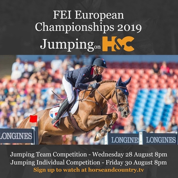 FEI European Championships 2019 on Horse & Country 