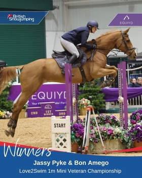 Jassy Pyke lands the Love2Swim 1m Mini Veteran Championship with Bon Amego