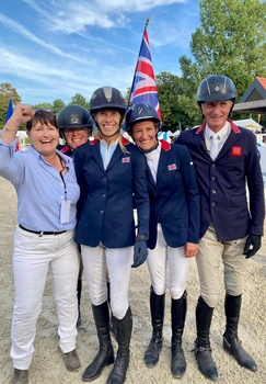 Great Britain claim Team Silver at the FEI Jumping Veteran European Championships in Hardelot, France.