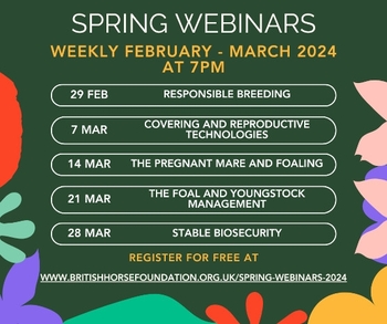 British Horse Foundation Free Spring Webinars