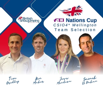 British Showjumping Team announced for CSIO4* Wellington FEI Nations Cup