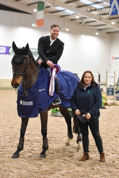Douglas Duffin lands the UNIBED – High Performance Equine Bedding Winter B and C at Kelsall Hill Equestrian Centre