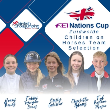 British Showjumping’s Youth Teams announced for Nations Cup in Zuidwolde, Netherlands