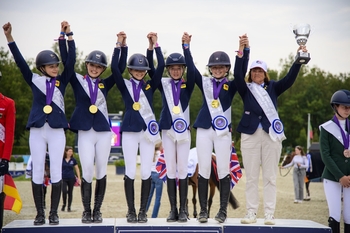 Great Britain reign with Team Gold at the FEI Pony European Championships