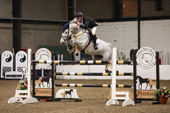 Jonathan Dixon lands the Winter Grand Prix at Morris Equestrian Centre’s Winter Classic with Jack JL