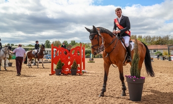 Miles O’Donnell landed victory in the first Redpost Equestrian Senior Foxhunter Second Rounds at Stainsby Grange with Jackpot DS