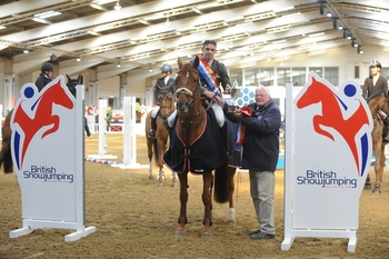 Paul Barker is crowned Winter 1.35m Champion at the British Showjumping Spring Championships