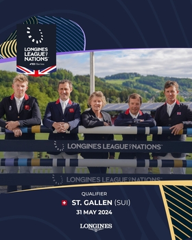 British Showjumping Team announced for CSIO5* St Gallen Longines League of Nations