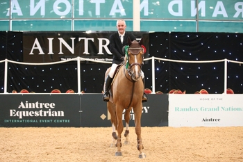 Logan Creighton scores victory in the UNIBED – High Performance Equine Bedding Winter Grades B&C Qualifier at the AW Jenkinson Winter Classic at Aintree International Equestrian Centre