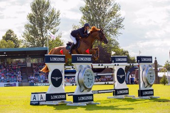 Billy Twomey wins the Longines King George V Gold Cup at Hickstead